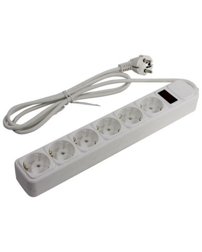 SP6W-150. Сетевой фильтр 6 розеток, 5м, белый. 5bites в Бердске
