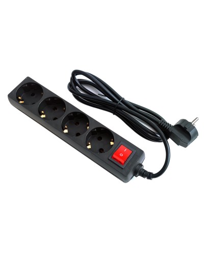 SP4B-218. Сетевой фильтр 4 розетки, 1,8м черный. 5bites в Бердске