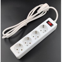SP4W-530 GARDA. Сетевой фильтр 4 розетки,3м, белый. 5bites