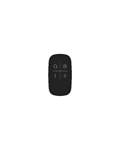 DS-PKF1-WE (цв. черный). Брелок 4-х кнопочный с обратной связью. AX PRO Hikvision в Бердске