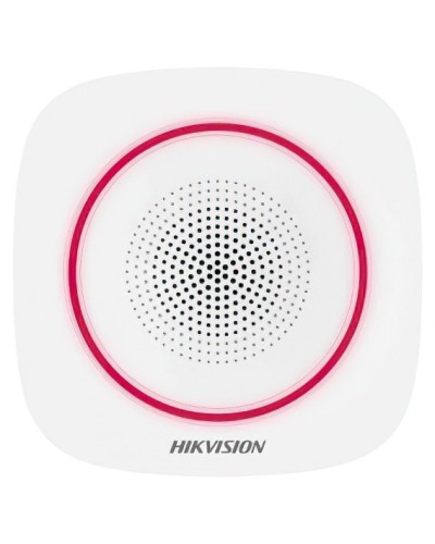 DS-PS1-I-WE Red Indicator. Оповещатель свето-звуковой радиоканальный. AX PRO Hikvision