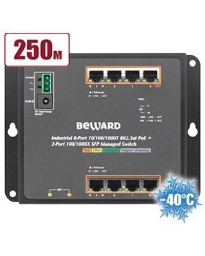 STWP-0802HP. Коммутатор 8-портовый. Beward в Бердске