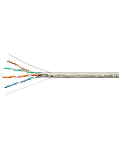 STP-4P-Cat.6a-SOLID-IN-PVC (7196c). Кабель «витая пара» (LAN) для структурированных систем связи. CABEUS в Бердске