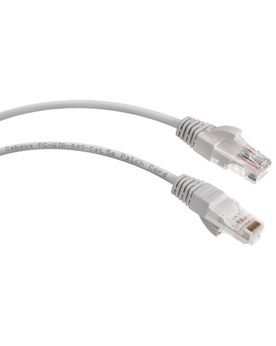 PC-UTP-RJ45-Cat.5e-2m-LSZH (8865c), серый. Патч-корд медный. CABEUS в Бердске