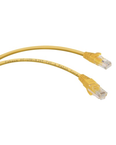 PC-UTP-RJ45-Cat.6-1.5m-YL (8706c), желтый. Патч-корд медный. CABEUS в Бердске