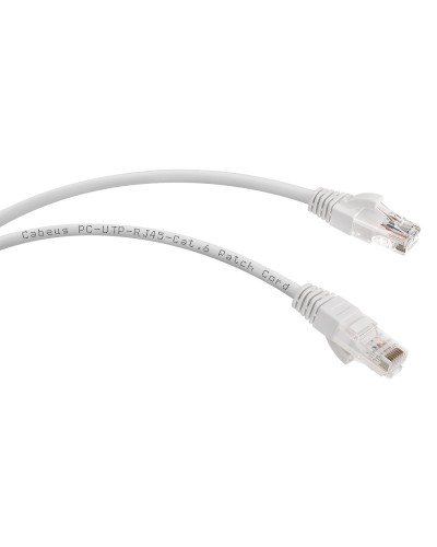 PC-UTP-RJ45-Cat.6-1m-WH (8670c), белый. Патч-корд медный. CABEUS в Бердске
