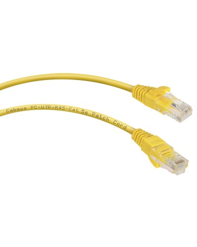 PC-UTP-RJ45-Cat.5e-5m-YL (7688c), желтый. Патч-корд медный. CABEUS в Бердске