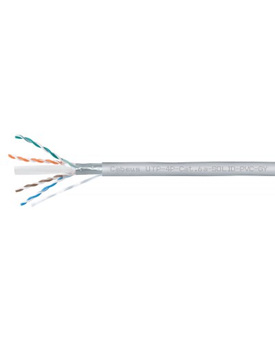 UTP-4P-Cat.6a-SOLID-PVC-GY (11373c). Кабель «витая пара» (LAN) для структурированных систем связи. CABEUS в Бердске