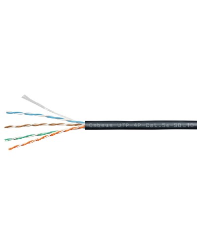 UTP-4P-Cat.6-SOLID-OUT-LSZH-UV-100 (9641c-5). Кабель «витая пара» (LAN) для структурированных систем связи. CABEUS в Бердске