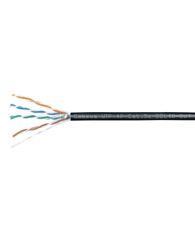 UTP-4P-Cat.5e-SOLID-OUT-LSZH-UV (7172c). Кабель «витая пара» (LAN) для структурированных систем связи. CABEUS в Бердске