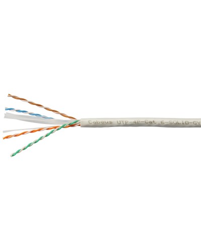 UTP-4P-Cat.6-SOLID-LSLTx-GY-100 (11143c-5). Кабель «витая пара» (LAN) для структурированных систем связи. CABEUS в Бердске