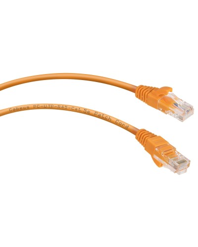PC-UTP-RJ45-Cat.5e-0.5m-OR-LSZH (9520c), оранжевый. Патч-корд медный. CABEUS в Бердске