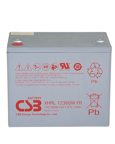 CSB XHRL 12360W FR. Аккумулятор герметичный свинцово-кислотный. CSB в Бердске
