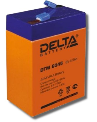 Delta DTM 6045. Аккумулятор герметичный свинцово-кислотный. Delta в Бердске