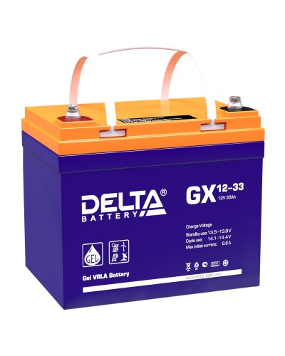 Delta GX 12-33. Аккумулятор герметичный свинцово-кислотный. Delta в Бердске