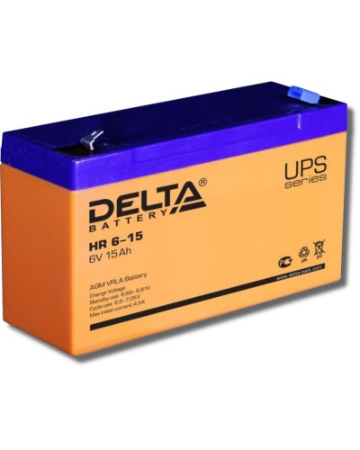Delta HR 6-15. Аккумулятор герметичный свинцово-кислотный. Delta в Бердске