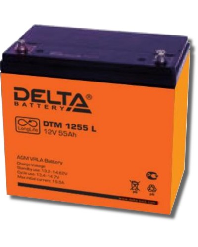 Delta DTM 1255 L. Аккумулятор герметичный свинцово-кислотный. Delta в Бердске