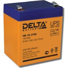 Delta HR 12-21 W. Аккумулятор герметичный свинцово-кислотный. Delta