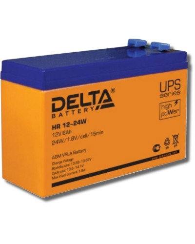 Delta HR 12-24 W. Аккумулятор герметичный свинцово-кислотный. Delta в Бердске