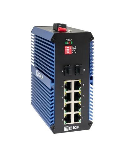 TSX-U-2GX/SFP-8GTP. Промышленный неуправляемый коммутатор. EKF в Бердске