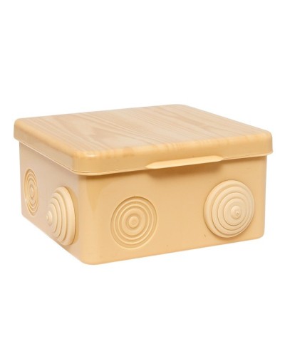 КМР-030-014 с крышкой (100х100х55) светлое дерево IP54 (plc-kmr-030-014-s). Коробка распределительная. EKF в Бердске