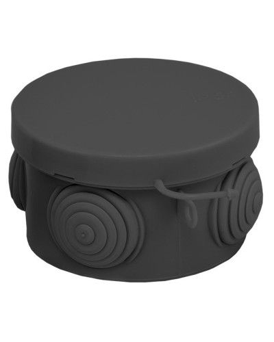 КМР-040-038 с крышкой (65х40) чёрная IP54 (plc-kmr-040-038-b). Коробка распределительная. EKF в Бердске