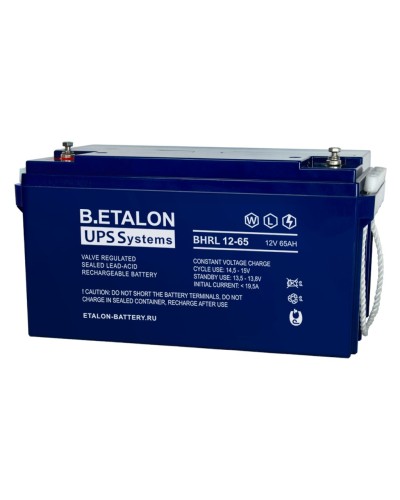 B.ETALON BHRL 12-65. Аккумулятор герметичный свинцово-кислотный. ETALON в Бердске