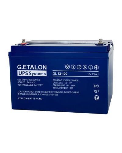 G.ETALON GL 12-100. Аккумулятор герметичный свинцово-кислотный. ETALON в Бердске