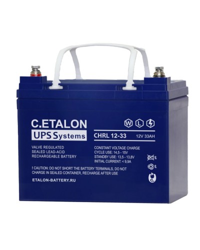 C.ETALON CHRL 12-33. Аккумулятор герметичный свинцово-кислотный. ETALON в Бердске