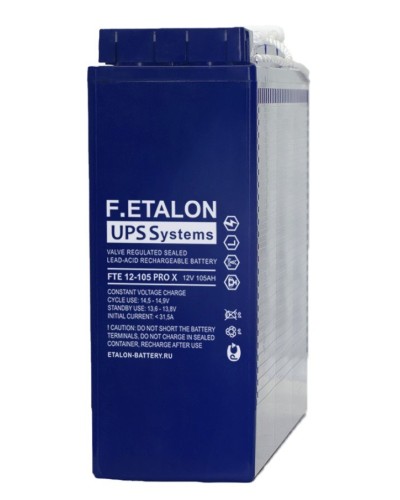 F.ETALON FTE 12-105 PRO X. Аккумулятор герметичный свинцово-кислотный. ETALON в Бердске