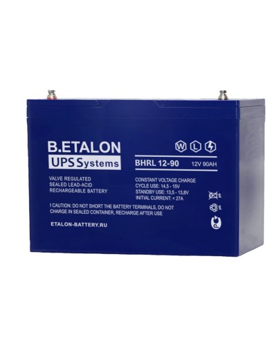 B.ETALON BHRL 12-90. Аккумулятор герметичный свинцово-кислотный. ETALON в Бердске