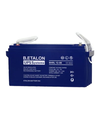 B.ETALON BHRL 12-80. Аккумулятор герметичный свинцово-кислотный. ETALON в Бердске