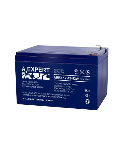 A.EXPERT AHRX 12-12-52W. Аккумулятор герметичный свинцово-кислотный. EXPERT в Бердске