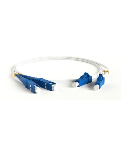 FC-D2-9A1-LC/UR-SC/UR-H-3M-LSZH-WH. Патч-корд волоконно-оптический LC-SC. Hyperline в Бердске