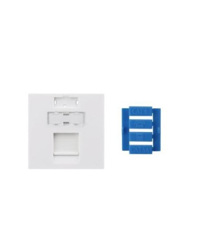SIP3-1K-M45-45. Вставка 45x45 для 1 модуля Keystone Jack, со шторкой. Hyperline в Бердске