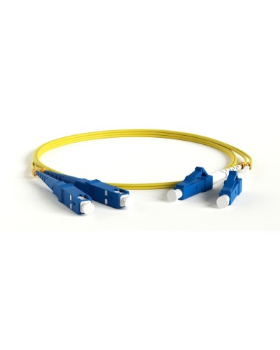FC-D2-9-LC/AR-SC/AR-H-3M-LSZH-YL. Патч-корд волоконно-оптический LC-SC. Hyperline в Бердске