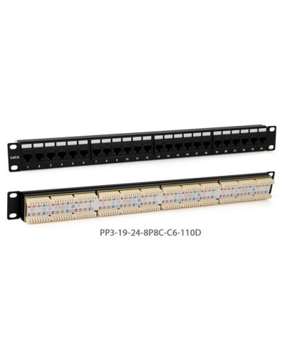 PP3-19-24-8P8C-C5E-110D. Патч-панель 19. Hyperline в Бердске