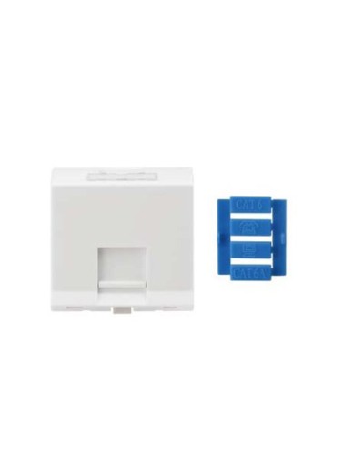 SIP3A-1K-M45-45. Вставка угловая 45x45 для 1 модуля Кeystone Jack, со шторками. Hyperline в Бердске
