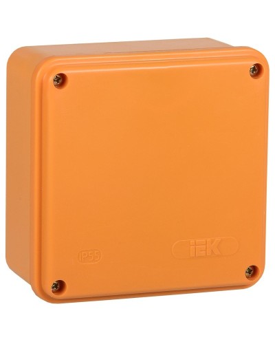 Коробка распаячная огнестойкая ПС 100х100х50 6P 4мм² IP44 гладкие стенки (UKF20-100-100-050-6-4-09). Коробка распаячная огнестойкая безгалогенная (HF). IEK в Бердске