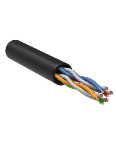 GENERICA U/UTP кат.5E 24AWG 4 пары LDPE черный (BC3-C5E04-139-305-R-G). Кабель «витая пара» (LAN) для структурированных систем связи. IEK в Бердске