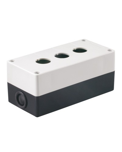 Корпус КП103 для кнопок 3 места белый (BKP10-3-K01). Корпус для кнопочных постов. IEK в Бердске