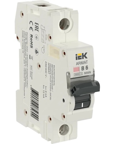 M06N 1P B 6А 6кА ARMAT (AR-M06N-1-B006). Автоматический выключатель. IEK в Бердске