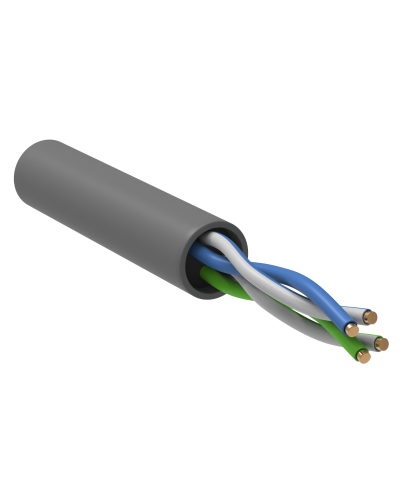 GENERICA U/UTP 5E 24AWG 2PR PVC серый (BC1-C5E02-111-100-R-G). Кабель «витая пара» (LAN) для структурированных систем связи. IEK в Бердске