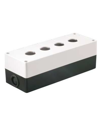 Корпус КП104 для кнопок 4 места белый (BKP10-4-K01). Корпус для кнопочных постов. IEK в Бердске