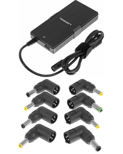 Блок питания Ippon S65U автоматический 65W 15V-19.5V 11-connectors 3.5A 1xUSB 2.1A, LED индикатор (651781). Блок питания. Ippon в Бердске