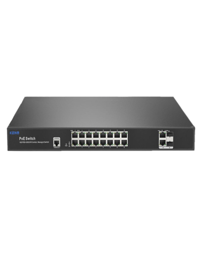 KN-SW1602SFP/M2. Коммутатор с питанием по PoE. KENO в Бердске