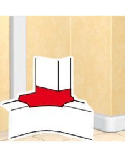 Отвод угловой для короба DLP 35х80/105, 50х80/150 (010763): Отвод угловой в Бердске