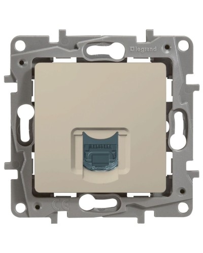 Розетка 5e, UTP, 1хRJ45, ETIKA, слоновая кость (672341). Розетка. LegranD в Бердске
