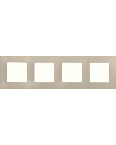 Рамка 4 поста ETIKA, слоновая кость (672514). Рамка. LegranD в Бердске