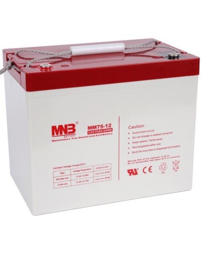 MNB MM 75-12. Аккумулятор герметичный свинцово-кислотный. MNB в Бердске
